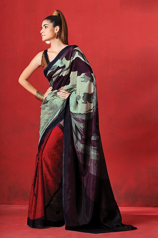 Multi Color Jiva Saree -Parvika  Collection YF#24216