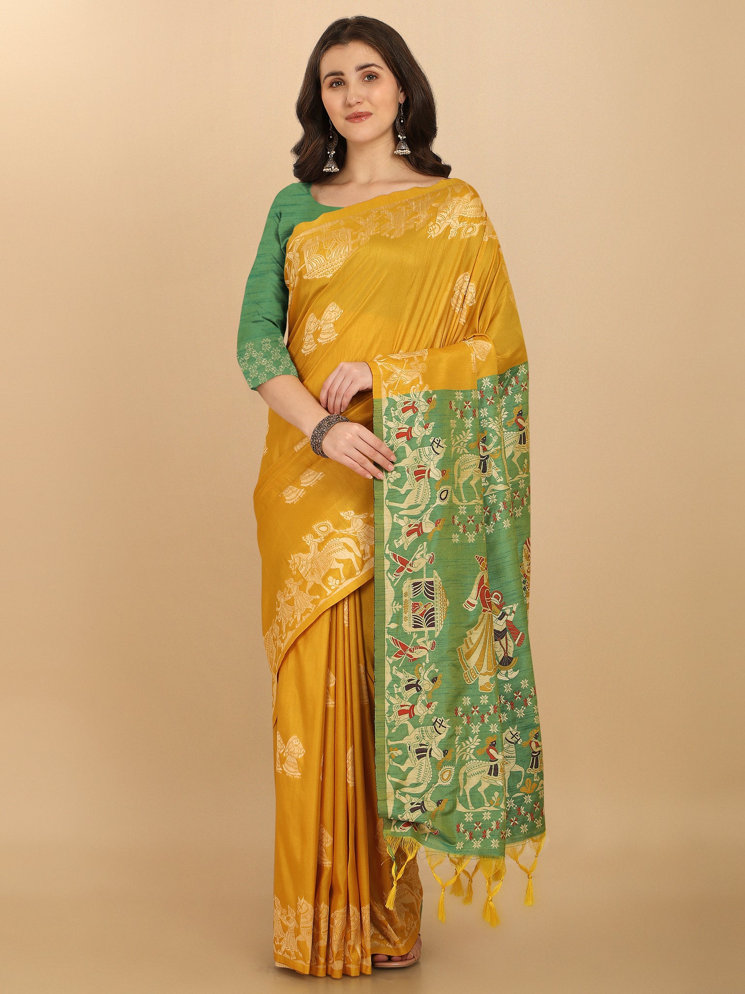 Yellow Color Raw Silk Saree -Shivika Collection YF#23044
