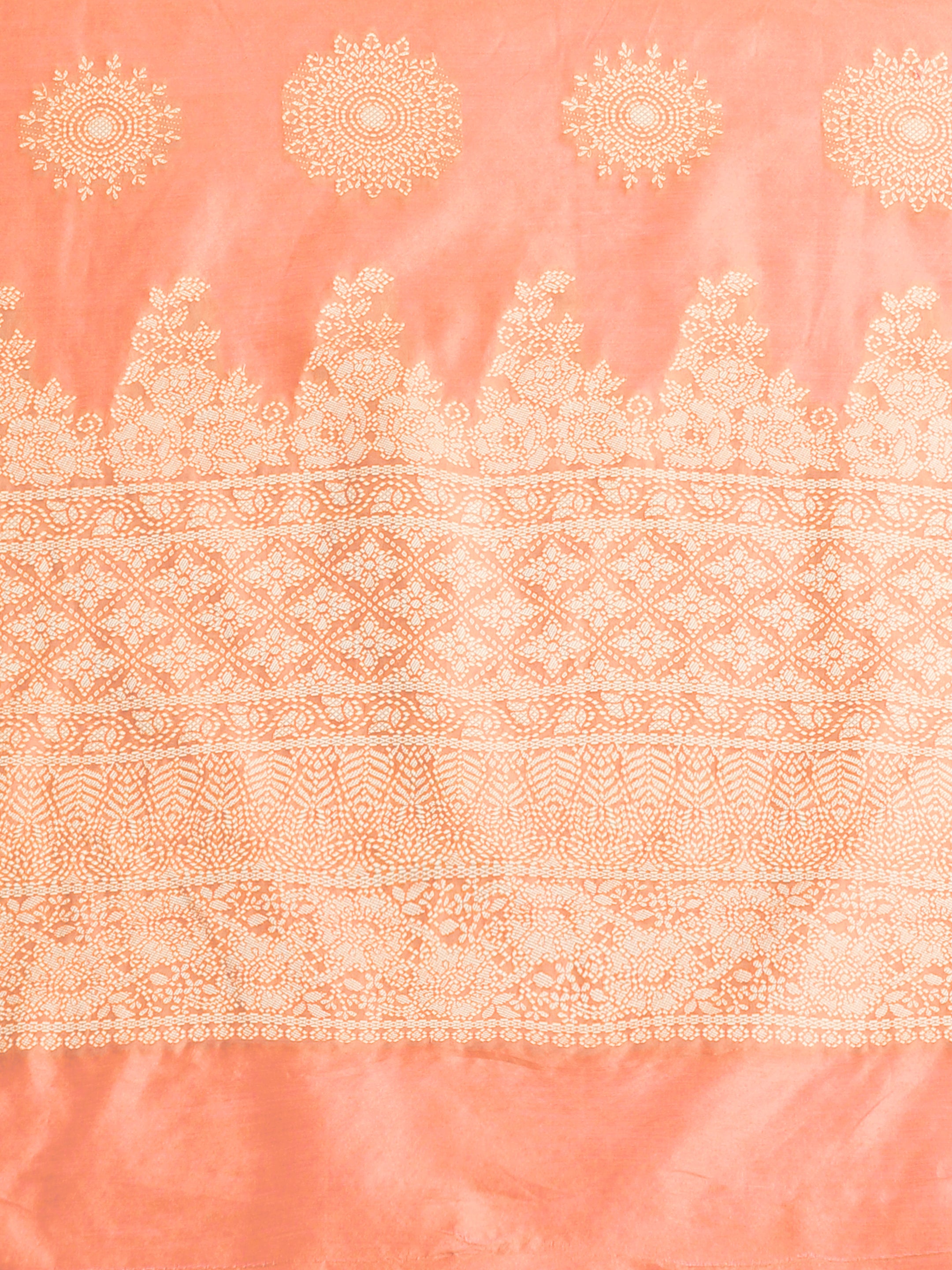 Peach Color Lucknowi Cotton Saree - Rasheeka  Collection YF#23029