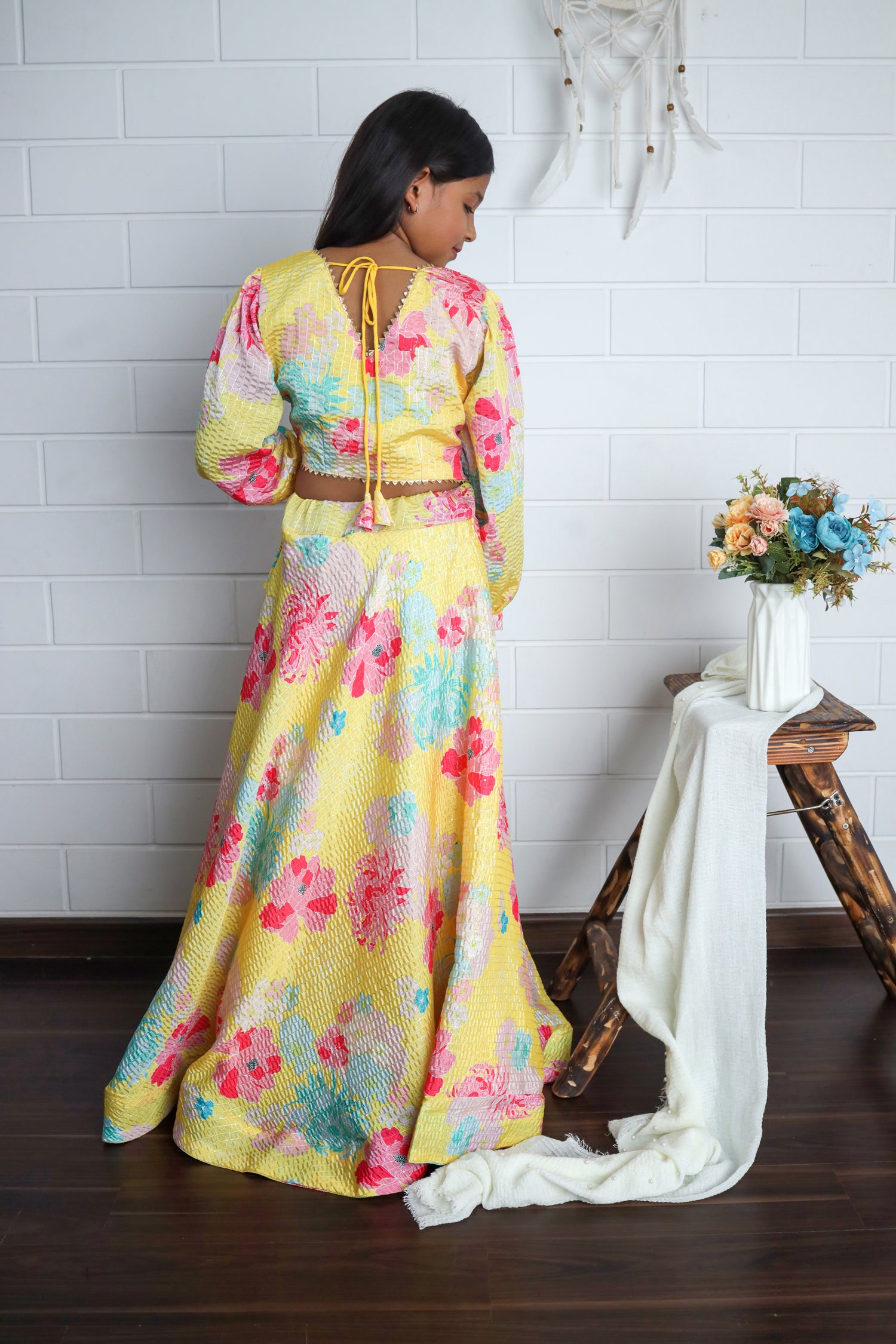Yellow Color Chinon Sequin Crochet Lehenga -Darshika  Collection YF#23684